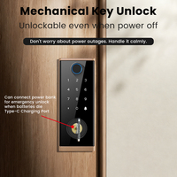 Cerradura de Puerta Biométrica Inalámbrica Inteligente con Huella Digital Electrónica Locstar, con WiFi y Almacenamiento en la Nube, Aplicación Tuya