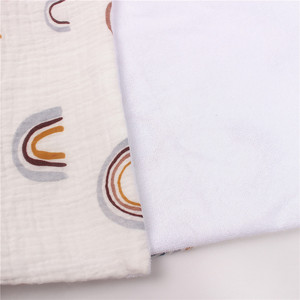 <strong>Baby</strong> Stuff for Newborn Burping Towel + Wooden Ring Soothing Security Blanket + <strong>Headband</strong> + Bandana Bibs + Pacifier Clips Holder - Product Image 4