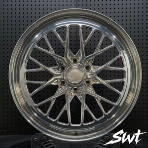 Rotiform <span class=keywords><strong>RSE</strong></span> Geschmiedete Leichtmetallfelgen 18 19 20 22 Zoll Polierte Mesh-Design Tiefbettfelgen 5x112 5x120 5x114.3 5x130 Luxus-Stance-Autofelgen - Product Image 1
