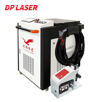 Mesin Pembersih Laser Serat Gelombang Kontinu Genggam Hanwei Head 1500W Baru dari Baja Tahan Karat dan Aluminium