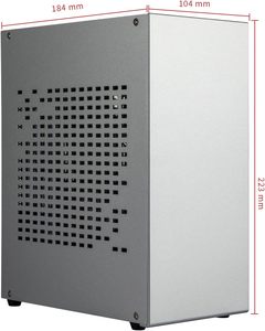Mini Caja de PC de Aluminio SFF, Formato Pequeño, para Juegos, con Adaptador PCIe, Compatible con Tarjeta Gráfica GPU, Plateada, Mini I - Product Image 5