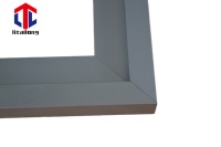 Tuyaux carrés en aluminium anodisé 6061 T5 de 20 mm sur mesure, profil de porte coulissante en aluminium à vendre