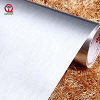 Venta al por mayor DIY Craft 1,22*50m rojo rosa oro plata metálico autoadhesivo rollo de película de vinilo para plotter de corte