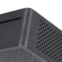 Boîtier en aluminium personnalisé pour PC ITX, ensemble de décodeur, POS, rail DIN, usiné par CNC, certifié RoHS, conception à guichet unique, structure en nid d'abeille thermique