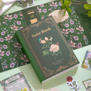 Simno Màu Xanh Lá Cây Thiên Nhiên Thẩm Mỹ Hoa Scrapbooking Khởi Động Kit Với A6 Máy Tính Xách Tay Văn Phòng Phẩm Thiết Lập Cho Cắt Dán Nghệ Thuật Thủ Công - Product Image 3