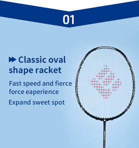 Raquette de badminton en fibre de carbone 4U de la marque Lingmei - Product Image 1