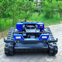 Moteur de marque de tondeuse à gazon sur chenilles en caoutchouc le moins cher au monde Mini tondeuse à gazon robotique pour pelouse de jardin