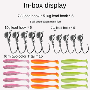 Bán Buôn Luya Phù Hợp Với T-Đuôi Mềm Côn Trùng Mandarin Cá Bass Mề Mỏ Bmbos Nhựa Chì Móc Câu Cá Nhóm Cho Cá Chép - Product Image 2