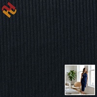Tissu en tricot côtelé 97% polyester 3% élasthanne 240GSM pour femmes/filles/hommes/garçons, idéal pour camisoles/t-shirts/bodys/robes/pulls