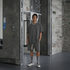 オーバーサイズ カジュアル 欧米風 Tシャツ 綿100% 180グラム ニット生地 無地 ユニセックス - Product Image 4