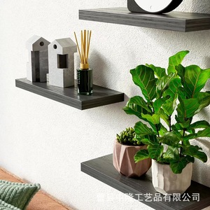 <b>Solid</b> <b>Wood</b> Wall Mounted Shelf 15.7 In Durable Living Room Kitchen Decorative <b>Bookcase</b> Flower Rack - Product Image 2