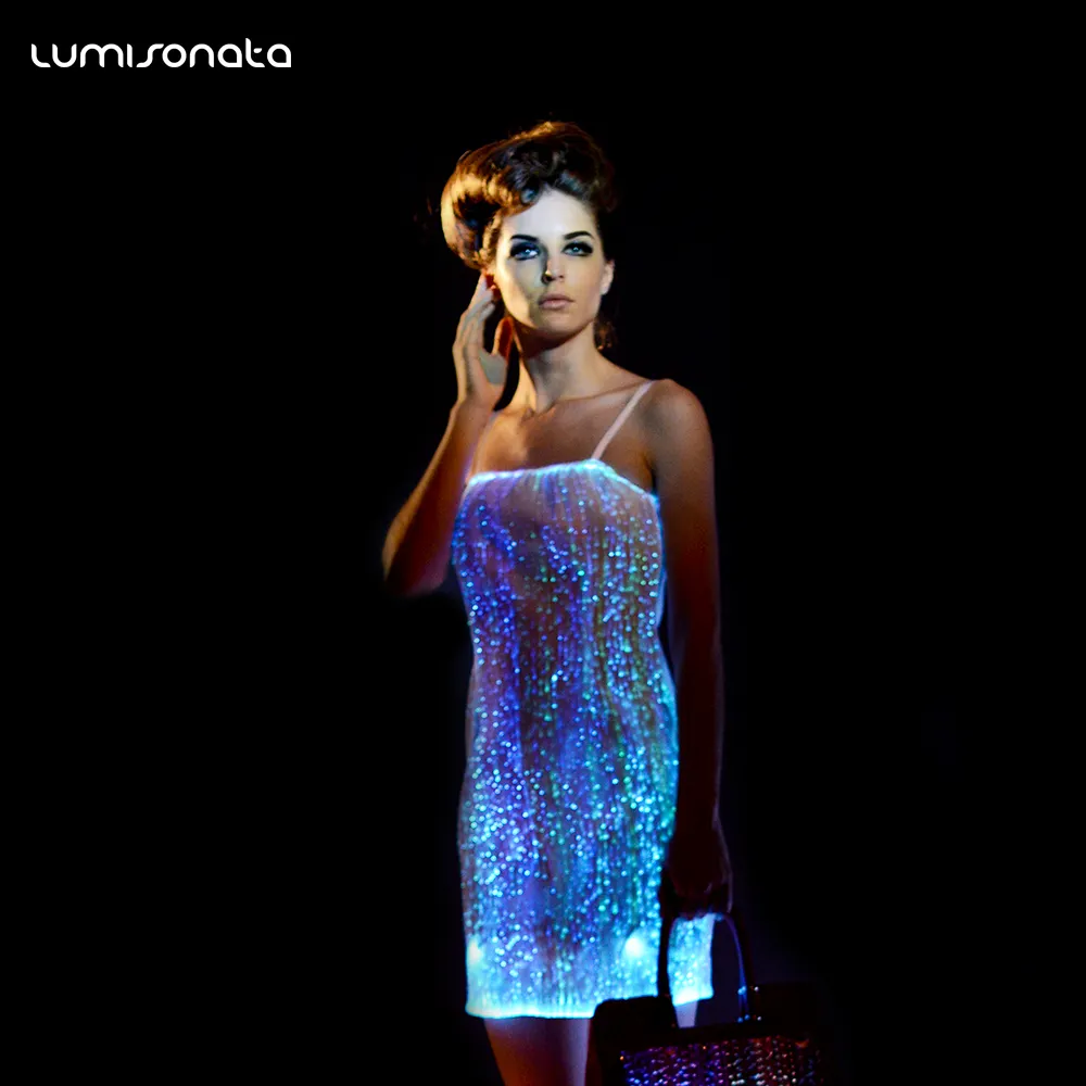 luminous led light pakistan fashion women girls short frocks dress