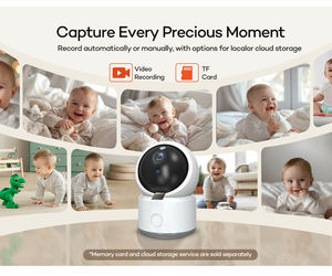 Babyphone intelligent AI avec caméra, détection de pleurs, vision nocturne 2K, détection de mouvement PIR, WiFi 2.4GHZ, audio bidirectionnel, rechargeable, TUYA 5 pouces - Product Image 5