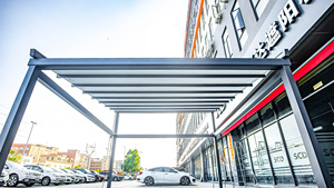 Pergola rétractable en Aluminium pour l'extérieur, couverture de patio de <span class=keywords><strong>restaurant</strong></span> ouverte - Product Image 5