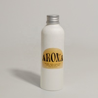 Bougie parfumée de luxe en verre blanc pour la maison, diffuseur d'arômes en verre avec bâtonnets et couvercle, vente en gros