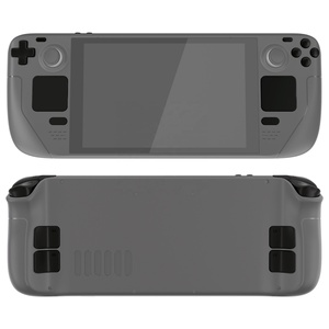 EXtremeRate Custom <b>Black</b> ABXY D-pad Bumper Trigger Buttons Full Replacement Buttons for Steam Deck LCD <b>Console</b> - Product Image 1