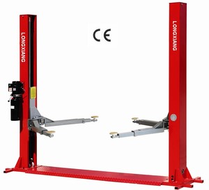 Pont Élévateur <span class=keywords><strong>Hydraulique</strong></span> Longxiang LX-D3500 4000 kg à Deux Colonnes Double Vérin pour Voitures et Motos, Bon État Occasion, Élévateur de Stationnement, 12 Mois - Product Image 3