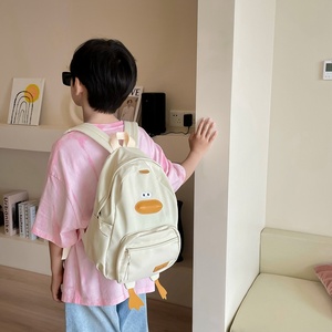 Zaini per Bambini in Tela e Poliestere con Cuscinetto d'Aria e Cinghie, Stile Coreano, Cartone Animato, Simpatico Paperino, per <span class=keywords><strong>Asilo</strong></span> - Product Image 4