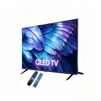 Commande en gros de téléviseurs intelligents QLED 65 pouces avec fréquence de rafraîchissement de 120 Hz et tuner DVB-T2/S2