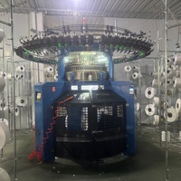 Machine à tricoter circulaire double jacquard industrielle à grande vitesse pour la fabrication de couvertures en tissu éponge, neuve et originale