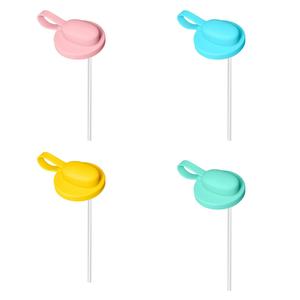 <b>Can</b> Cover Leakproof Spillproof Reusable Bar Silicone Soda <b>Can</b> <b>Lid</b> with Straw - Product Image 2