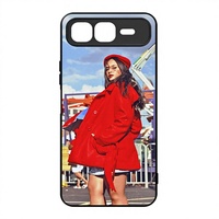 Coques de téléphone portable 2D en TPU vierges pour sublimation, série Infinix Smart 10, antichoc, anti-rayures, ajustement parfait à 100 %, noir uni