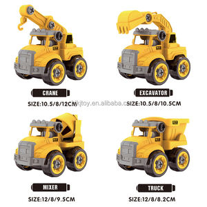Venta al por mayor niños 4 en 1 tornillo ingeniería camión montaje <span class=keywords><strong>juguete</strong></span> Mini Diy modelo coche Kit - Product Image 2