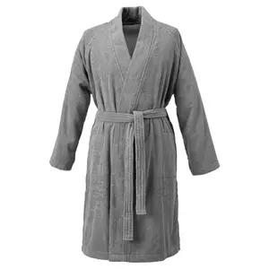 Peignoir kimono 100% coton pour femmes, broderie personnalisée