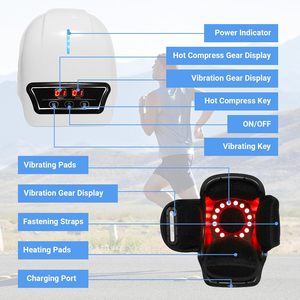Masajeador Eléctrico de Rodilla con Fisioterapia Infrarroja, 20 Funciones de Vibración y 9 Funciones de Pulso, con Calor, Certificado CE ISO, para Aliviar el Dolor de Piernas - Product Image 6