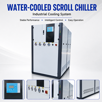 Refroidisseur d'eau industriel 125 CV, refroidi par eau, avec compresseur scroll, pour ligne de production en usine
