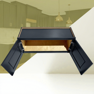 30/36 "W x 12/15/18/21" H x 12 "D Armoires de cuisine supérieures Rangement en bois Armoire murale suspendue durable pour cuisine américaine - Product Image 1