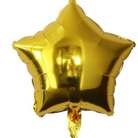 Ballons en aluminium en forme d'étoile à cinq branches de 18 pouces pour la décoration de fêtes d'anniversaire et de mariages, vente en gros pour l'aménagement d'événements