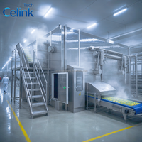 Congélateur Commercial à Fluidisation avec Écran Tactile PLC, Machine de Congélation IQF à Lit Fluide Haute Capacité Personnalisable pour Aliments Surgelés