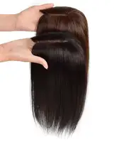 Zp Longfor Populaire Remy Pruik Zijde Basis Indian Haarstuk Real Straight Human Hair Topper Vrouwen Haarstukken