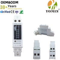 En stock livraison rapide petite conception de l'électricité compteur d'énergie de montage sur rail DIN compteur d'énergie sur rail monophasé