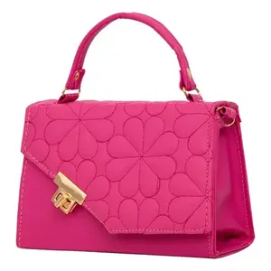 Sac bandoulière vintage Fana pour femme en PU, motif floral, étanche, avec fermeture à boucle rotative, pour usage quotidien, style estival - Product Image 1