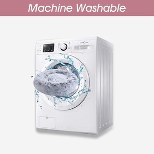 Cama Ortopédica Relajante y Suave para Perros y Gatos, Cojín de Algodón Plegable con Forma de Dona Antiansiedad, Cama Térmica para Perros y Gatos Pequeños, Medianos y Grandes - Product Image 6