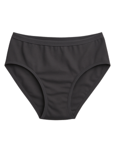 Braguitas de algodón lisas para mujer, de cintura media, estilo hipster, con elástico exterior, ligeras, transpirables, elásticas y agradables para la piel. - Product Image 5