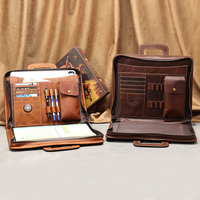 Sac de luxe en cuir PU imperméable Vange, sacoche pour ordinateur portable, porte-documents, sacoche pour homme, dossier A4 avec poignée