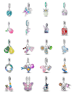 Pendentif Breloque Appareil Photo Avion en Forme de Cœur pour Enfants, Plaqué Or et Argent, Bijoux DIY, Style <span class=keywords><strong>Voyage</strong></span>, Meilleures Ventes - Product Image 1