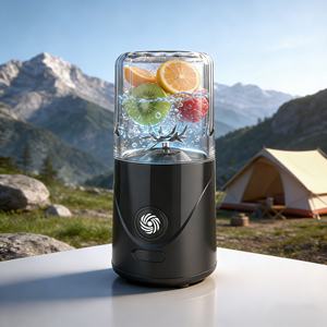 Mini-mixeur portable 260 ml, alimenté par batterie, rechargeable par USB, 2 lames, broyeur de glace, sans BPA, anti-fuite, pour smoothies, utilisation en extérieur - Product Image 1