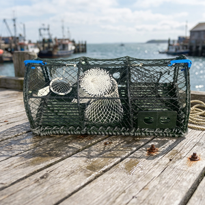 Nasse de pêche flexible en filet pour l'aquaculture, idéale pour l'élevage de crabes en étang, lac et usage commercial - Product Image 3