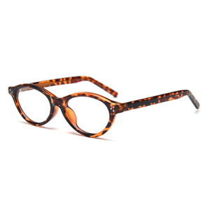 Occhiali Ottici Stile Giapponese Retrò Ovali con Montatura Spessa in TR90, Lenti Grigie Complete per Viso Piccolo, Unisex - Product Image 5
