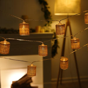 Guirlandes lumineuses LED style chinois vintage en <span class=keywords><strong>lin</strong></span> fait main, contrôle par application mobile, indice de protection IP66, basse tension, à suspendre <span class=keywords><strong>au</strong></span> mur, lumières de Noël - Product Image 3