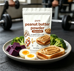 <span class=keywords><strong>Beurre</strong></span> <span class=keywords><strong>de</strong></span> cacahuète en poudre certifié biologique, sans sucre ajouté, non-OGM, saveur riche et noisette, pour la pâtisserie et les boissons - Product Image 3