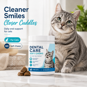 Suplemento Dental para Gatos a Granel con Ascophyllum Nodosum SHMP, Masticables para el Cuidado Bucal, para un Aliento Fresco y Dientes Más Limpios - Product Image 1