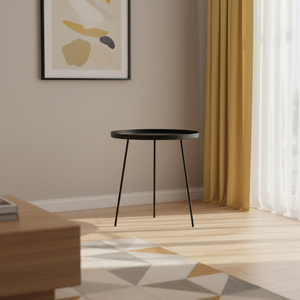 经典设计铁艺桌子哑光黑色室内和室外餐桌，适用于客厅装饰家具 - Product Image 5