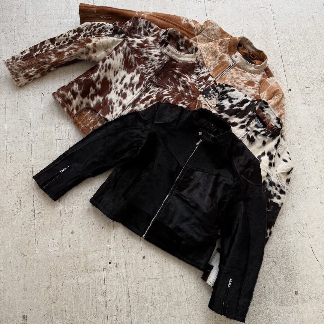 Wholesale Cow Print Jackets Stylish Durable Men's Fashion