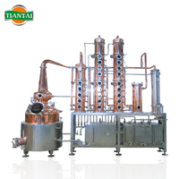 Whisky Soju Gin Vodka Brandy Alcool Sake Rhum 20HL 2000L Tiantai Grand Pot Encore Distillateur Équipement Cuivre Distillateur Machine