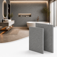 Panneau mural SPC ignifuge moderne avec revêtement céramique UV résistant à l'usure, surface marbrée, noyau rigide pour bureau